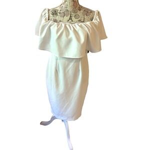 nwt NY&C‎ women's white dress size M